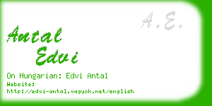 antal edvi business card